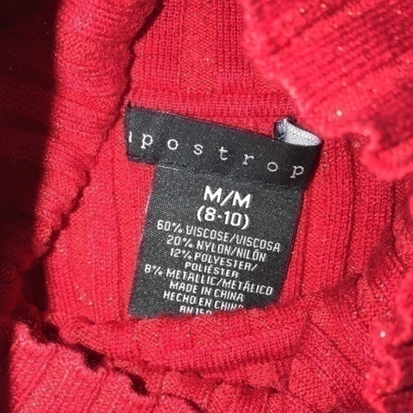 Apostrophe Turtleneck Knit Long Sleeve Blouse - Picture 2 of 6